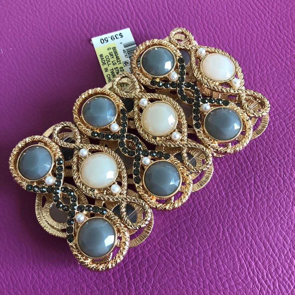 INC Stretchable Wide Bracelet - Picture 2 of 8